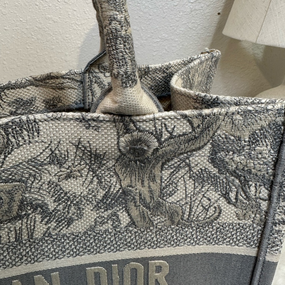 Christian Dior Medium Toile De Jouy Book Tote Shoulder Bag - Picture 6 of 16